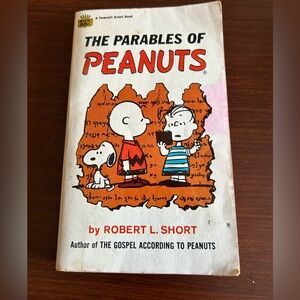 The Parables of Peanuts Book by Robert L short. This is non-fiction 1968.